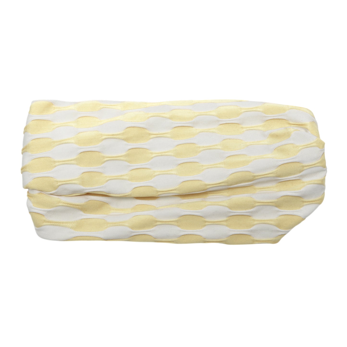 Diadema ancha de tela con bloques de color para mujer, color amarillo claro, 1 unidad