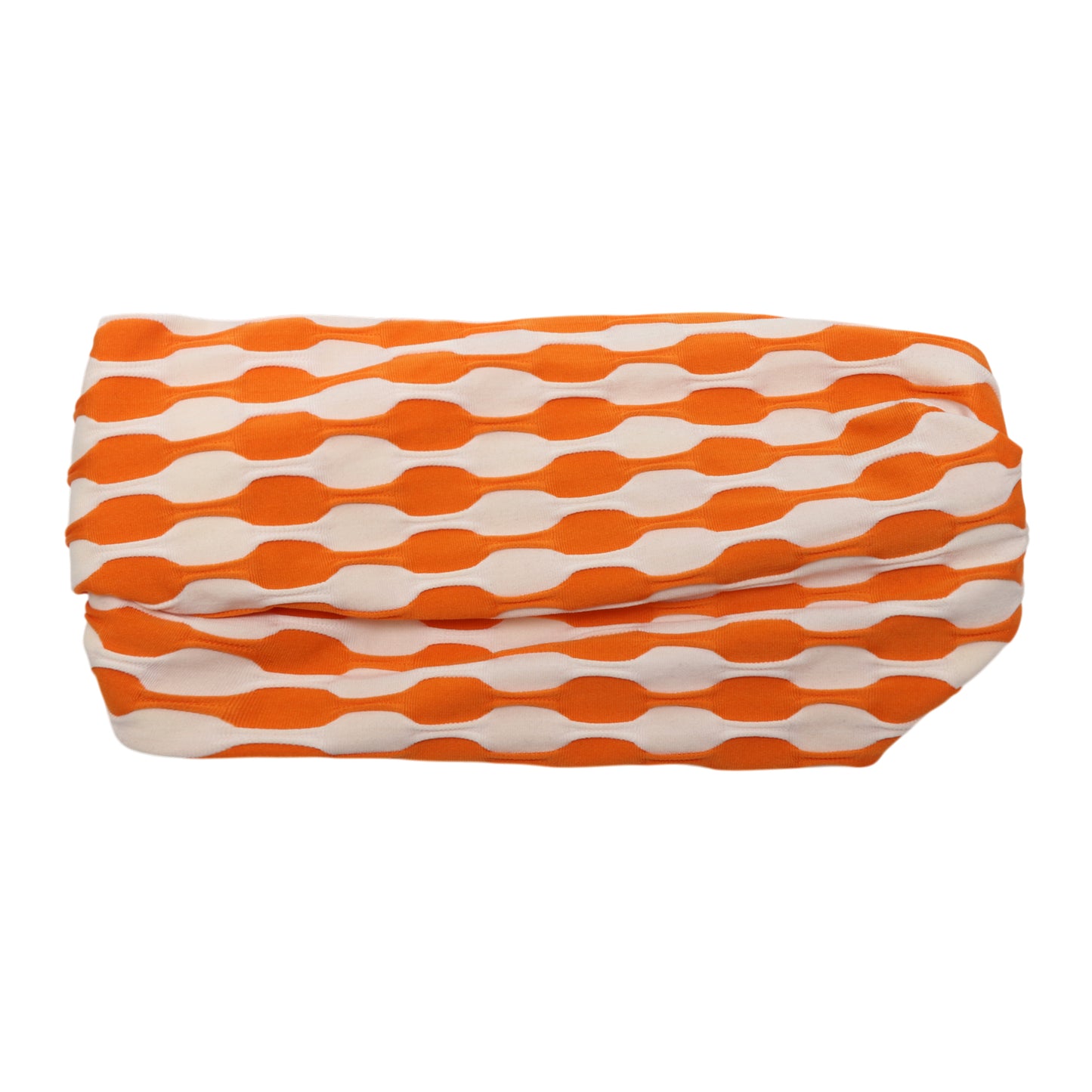 Diadema ancha de tela con bloques de color para mujer, color naranja, 1 unidad