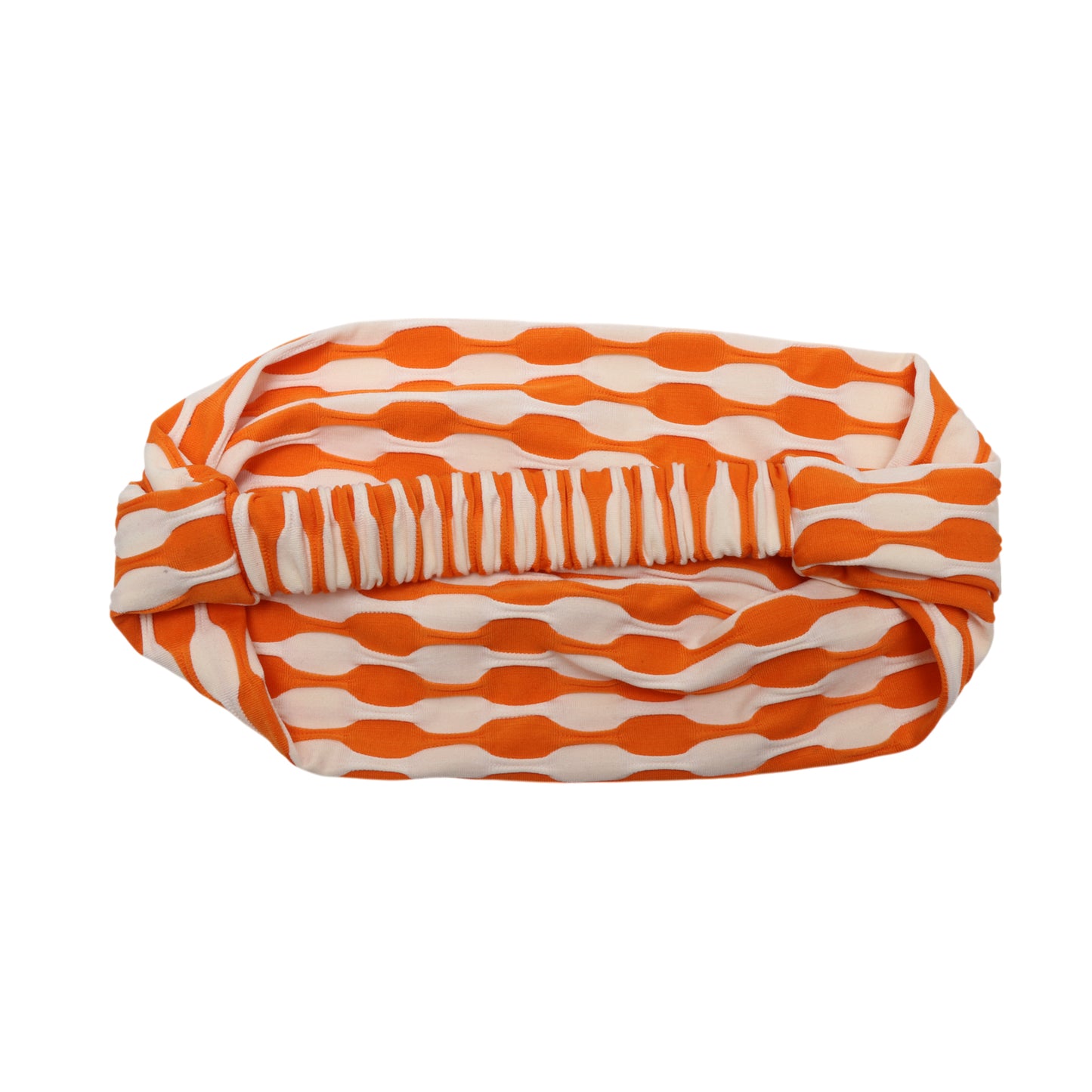 Diadema ancha de tela con bloques de color para mujer, color naranja, 1 unidad