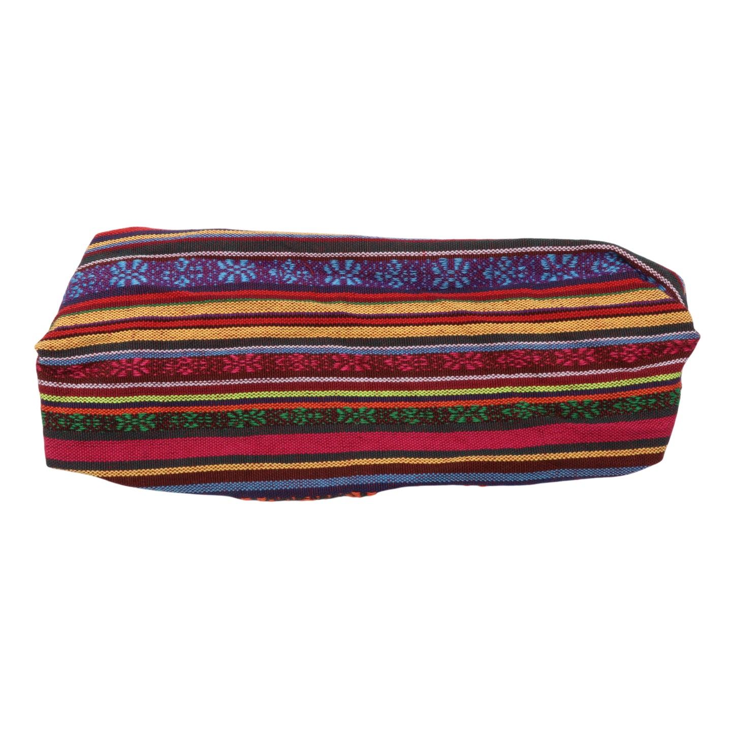 Ethnic Style Stripes Wide Headband for Women, Orange Red 1 Pc