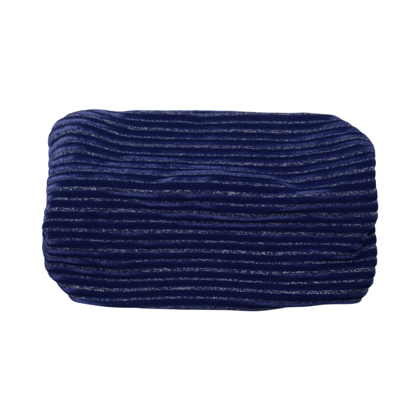 Horizontal Stripes Wide Fabric Headband for Women Navy Blue 1 Pc