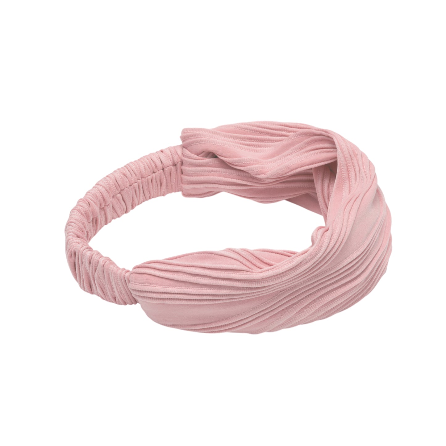 Wide Solid Texture Headband for Women Pink 1 Pc