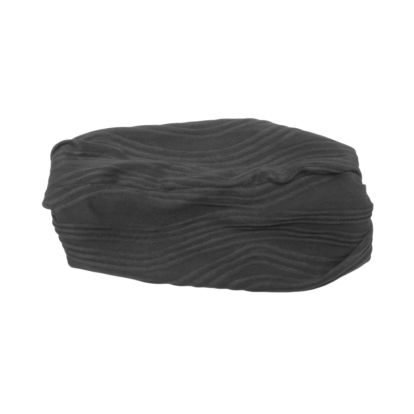 Wide Solid Texture Headband for Women Black 1 Pc