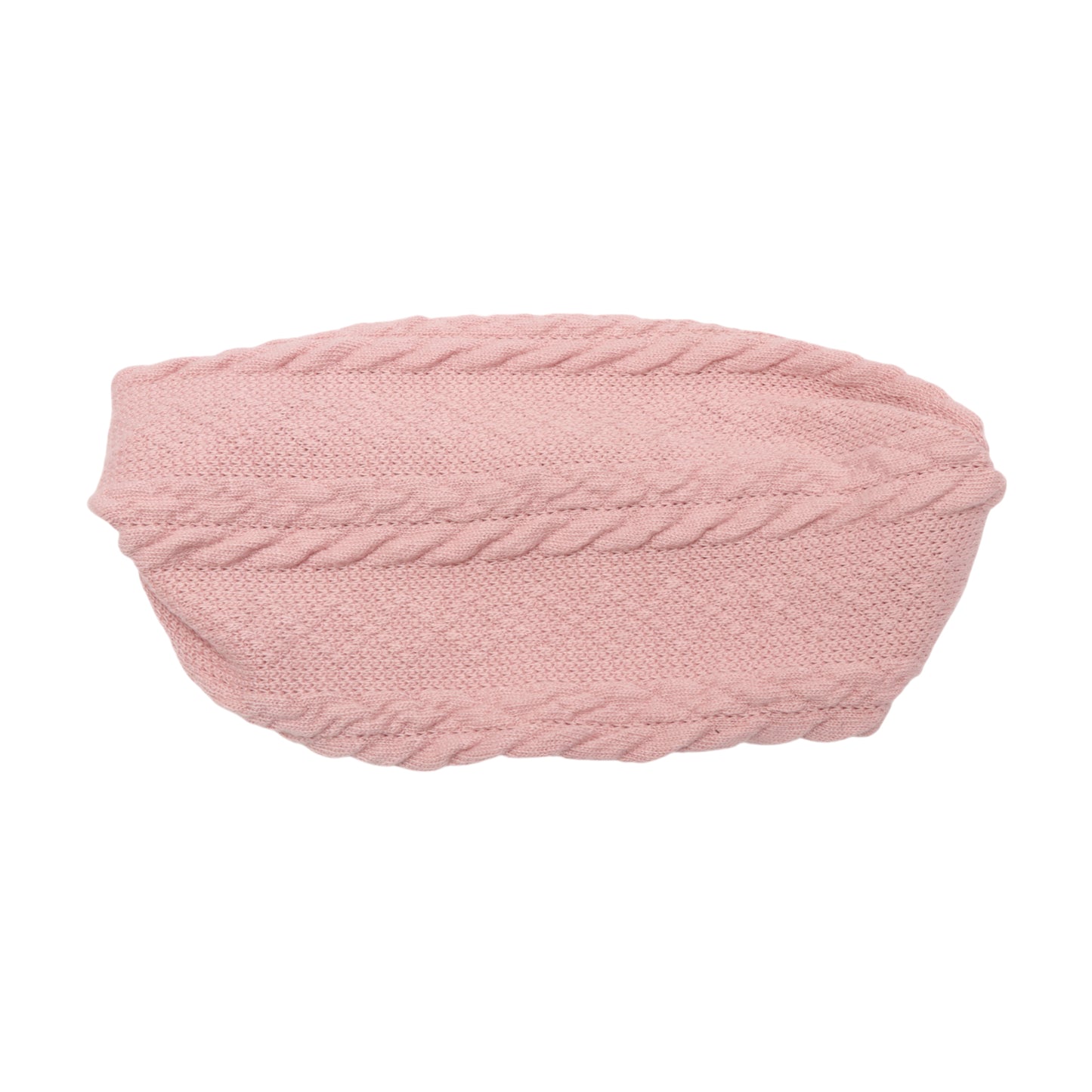 Cable Knitted Wide Headband for Women, Pink 1 Pc
