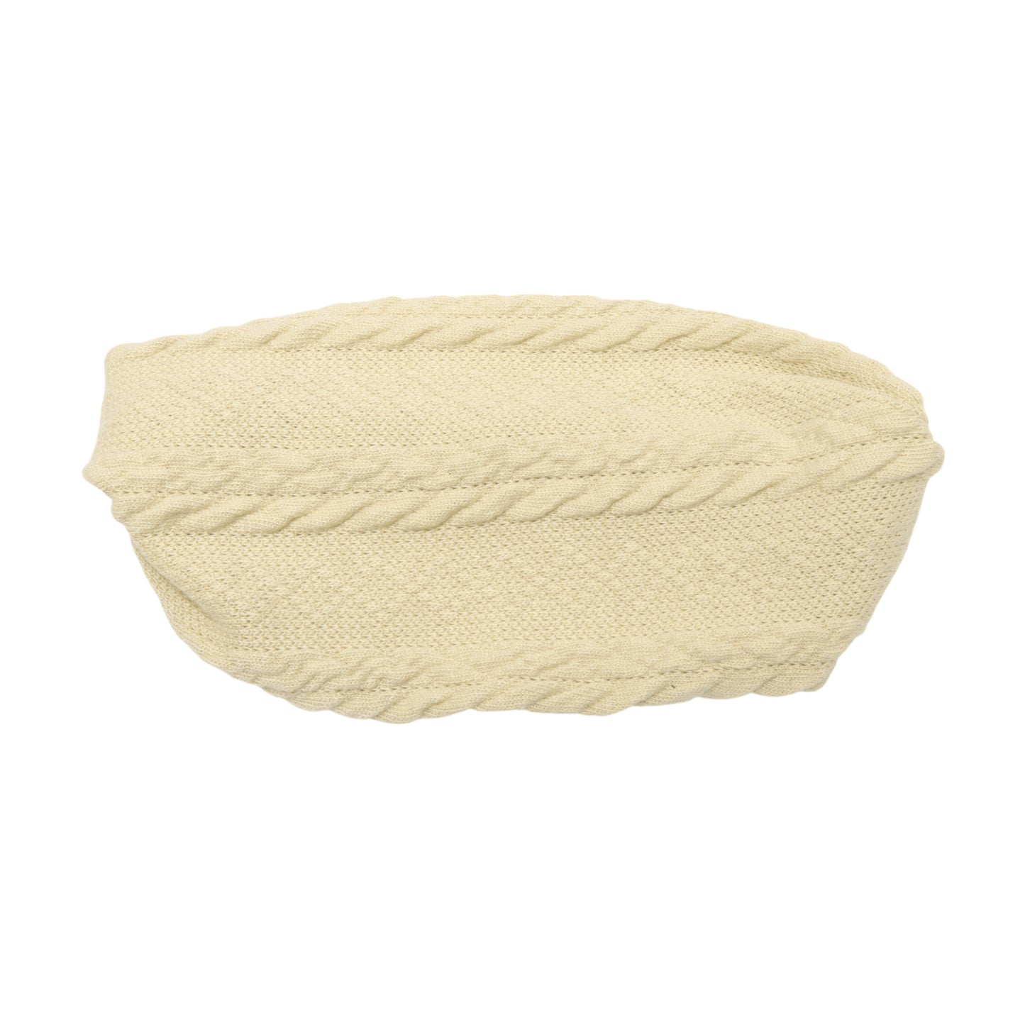 Cable Knitted Wide Headband for Women, Beige 1 Pc