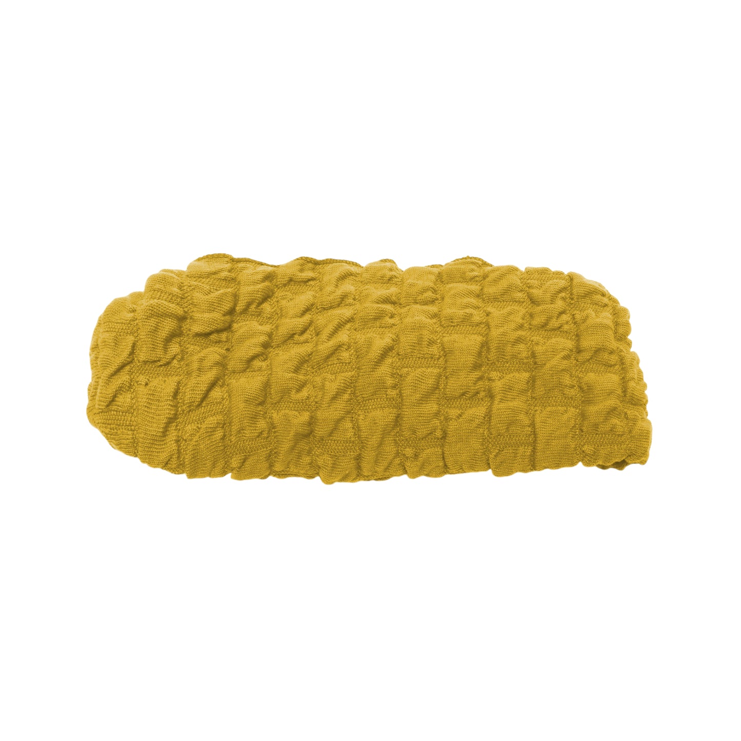 Elastic Texture Wide Headband for Women Yellow 1 Pc