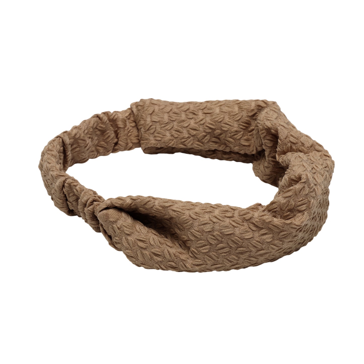Lace Double Layer Wide Headband for Women Coffee Color 1 Pc