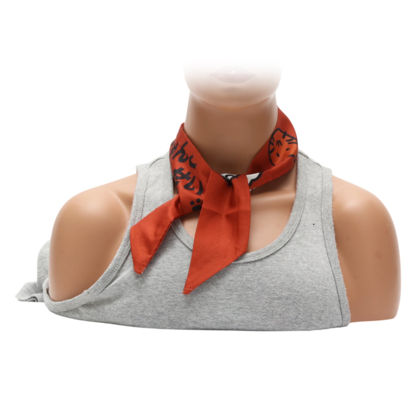 Diadema larga con lazo de gato para mujer, color naranja, 1 unidad
