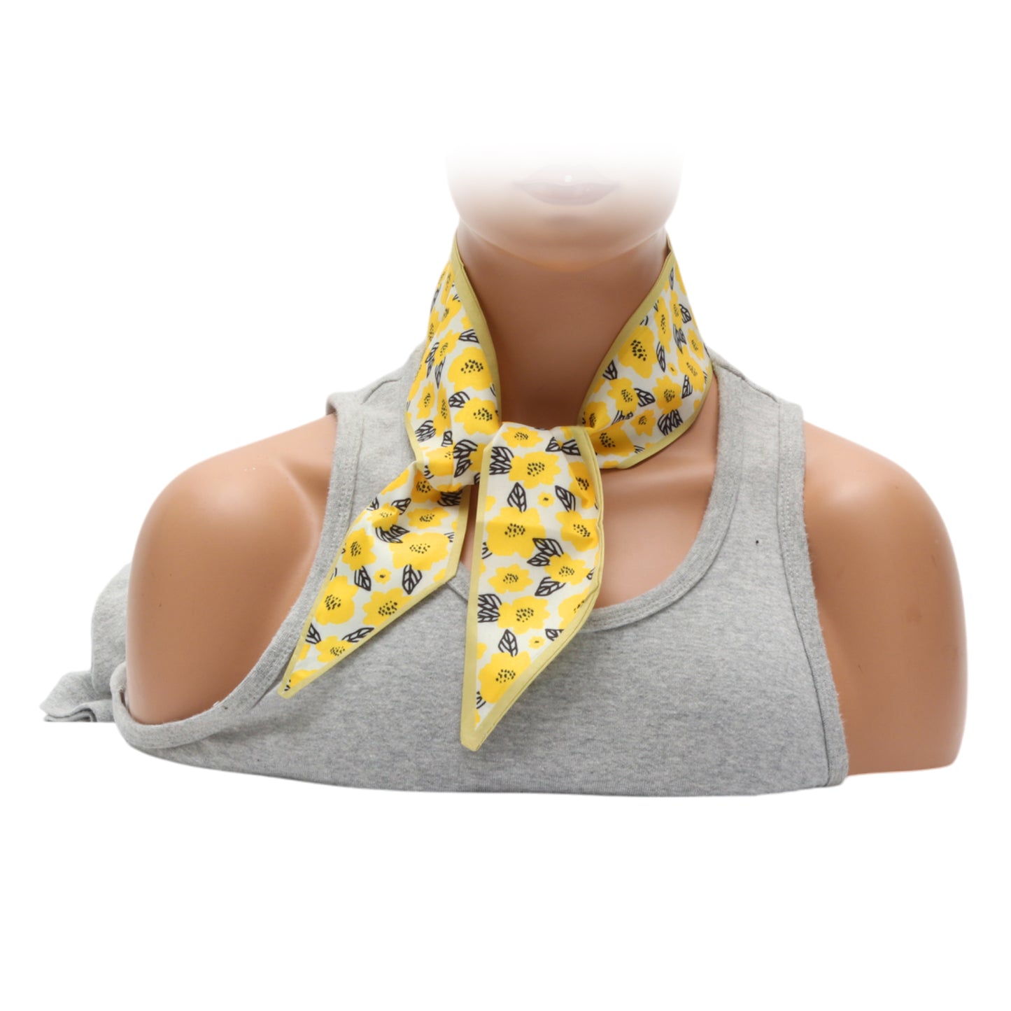 Flower Long Ribbon Headband for Women Yellow 1 Pc