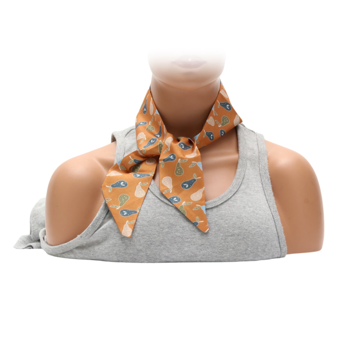 Fruit Long Ribbon Headband for Women Blue Orange 1 Pc