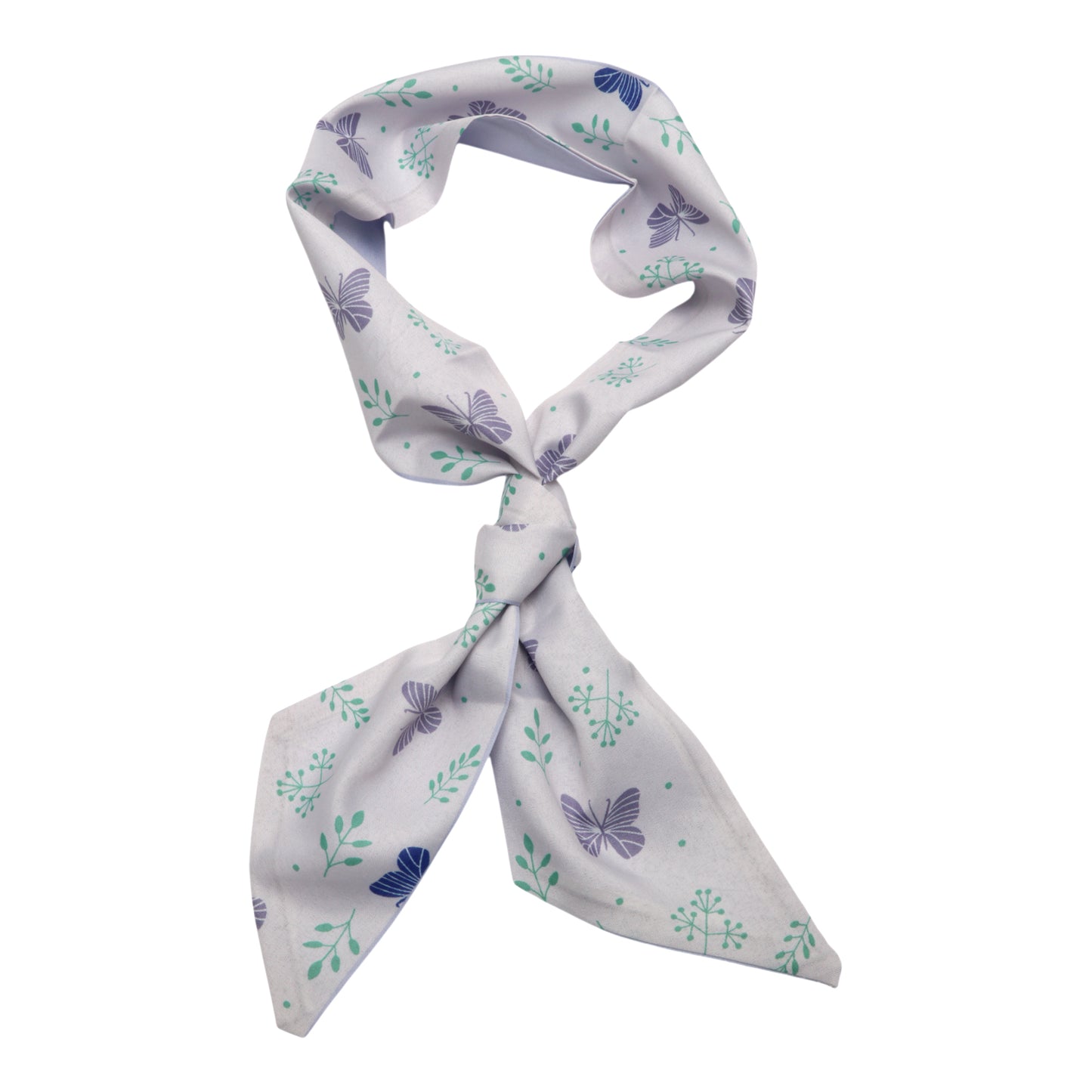 Long Ribbon Leaves Pattern Headband for Women Purple 1 Pc