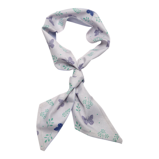 Long Ribbon Leaves Pattern Headband for Women Purple 1 Pc