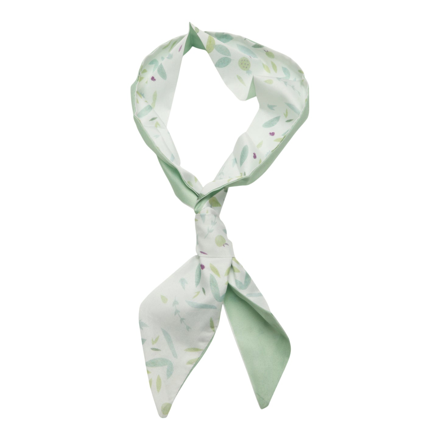 Leaves Long Ribbon Headband for Women Green 1 Pc