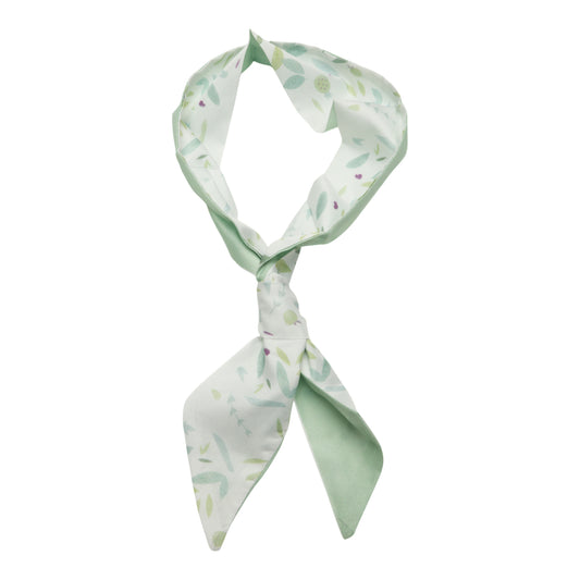 Leaves Long Ribbon Headband for Women Green 1 Pc