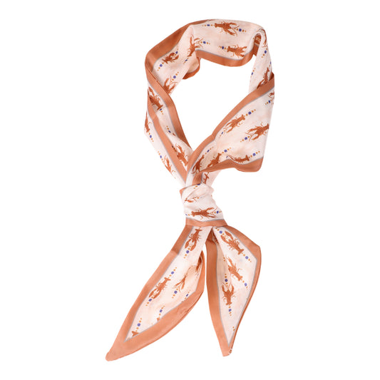 Lobster Long Ribbon Headband for Women Red Beige 1 Pc