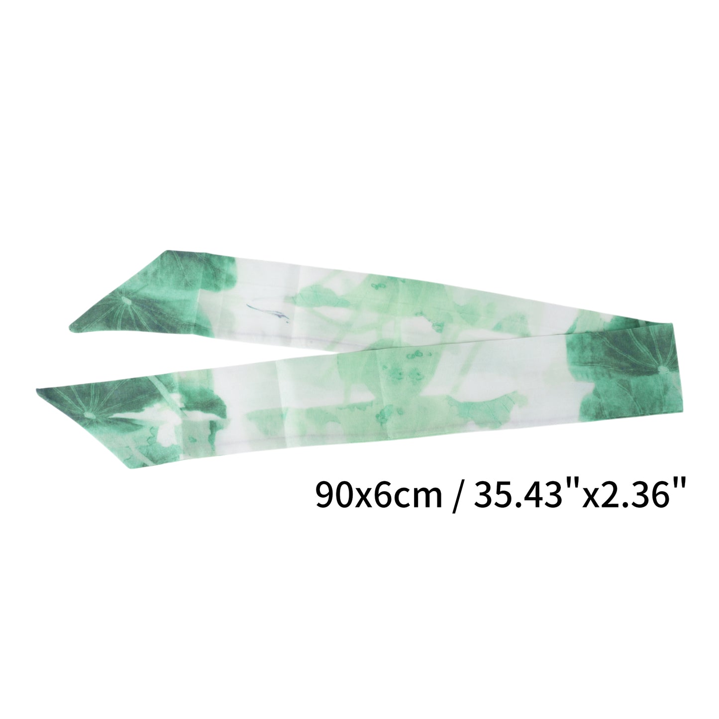 Vintage Lotus Leaf Headband for Women Green 1 Pc