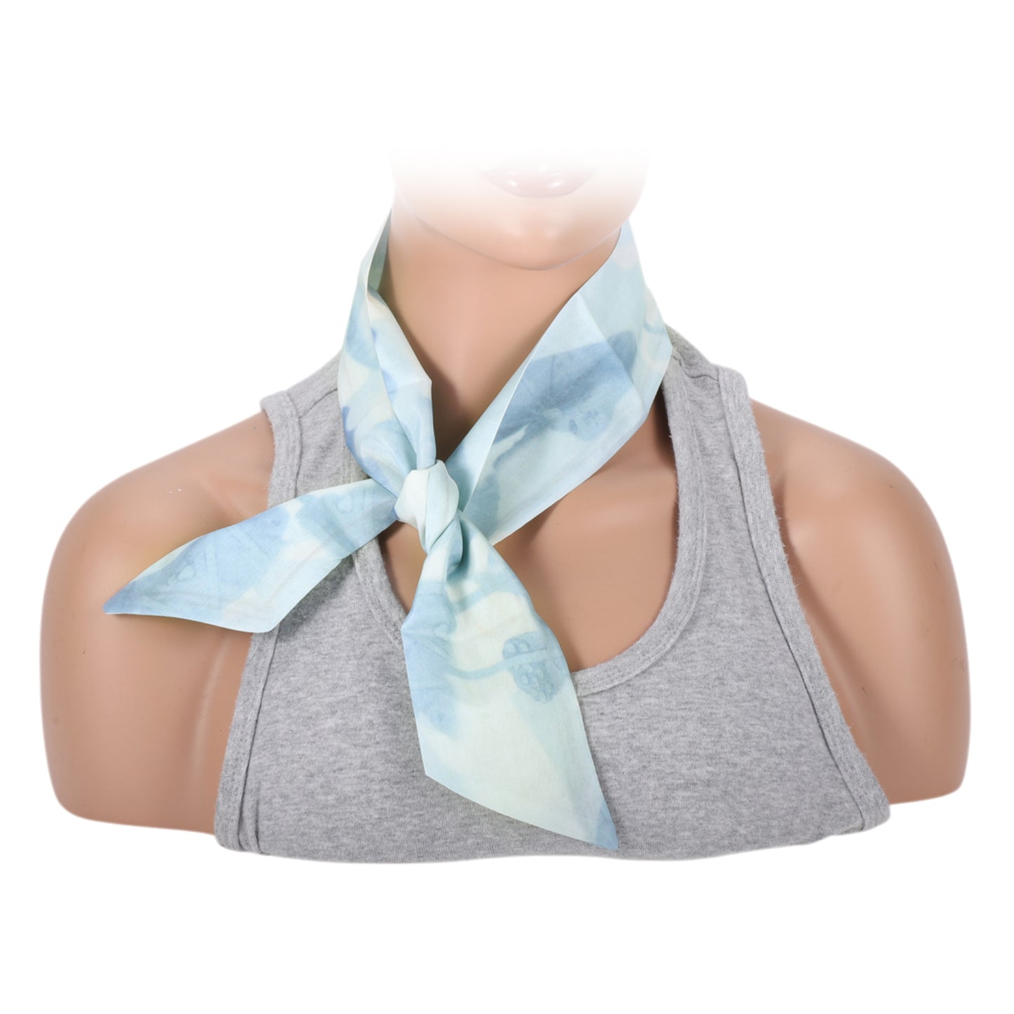 Vintage Lotus Leaf Headband for Women Blue 1 Pc