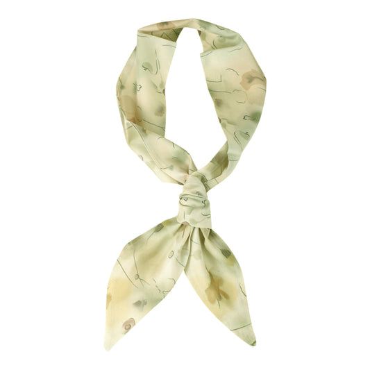 Vintage Print Headband for Women Yellow Coffee Color 1 Pc
