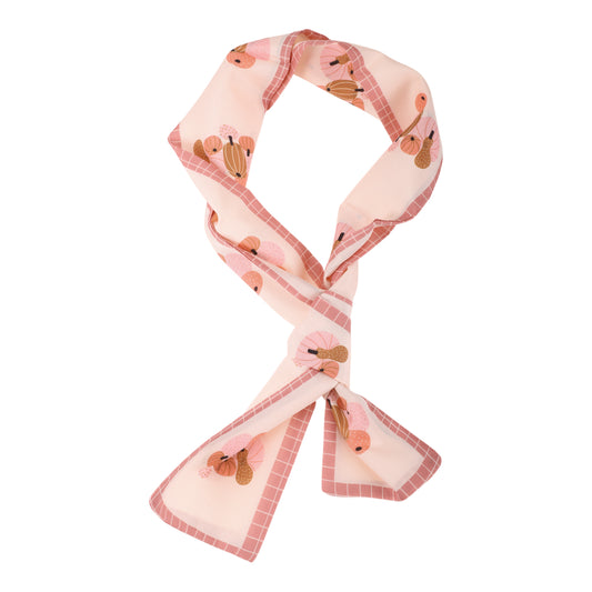 Diadema de satén con diseño de calabazas para mujer, color beige y rosa, 1 unidad
