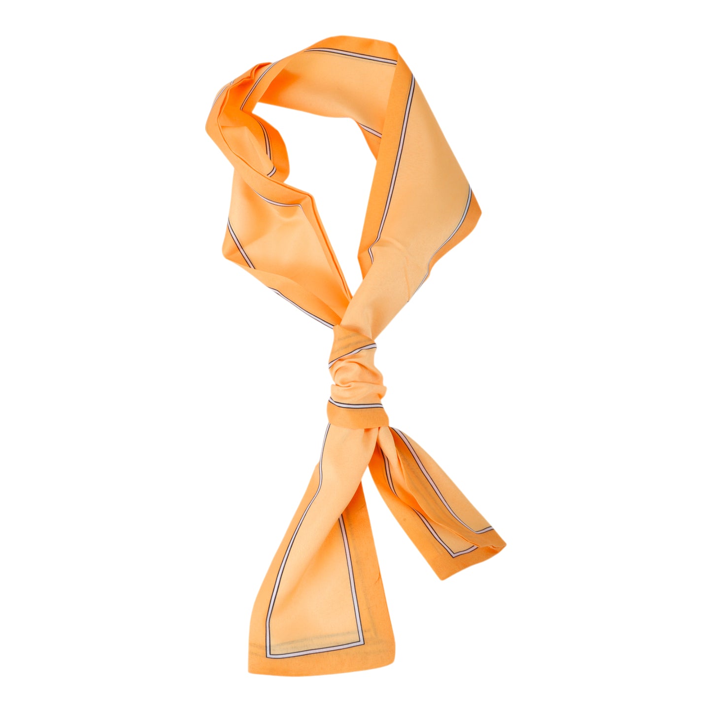 Contrast Binding Headband Color Block Neckerchief for Women Orange 1 Pc