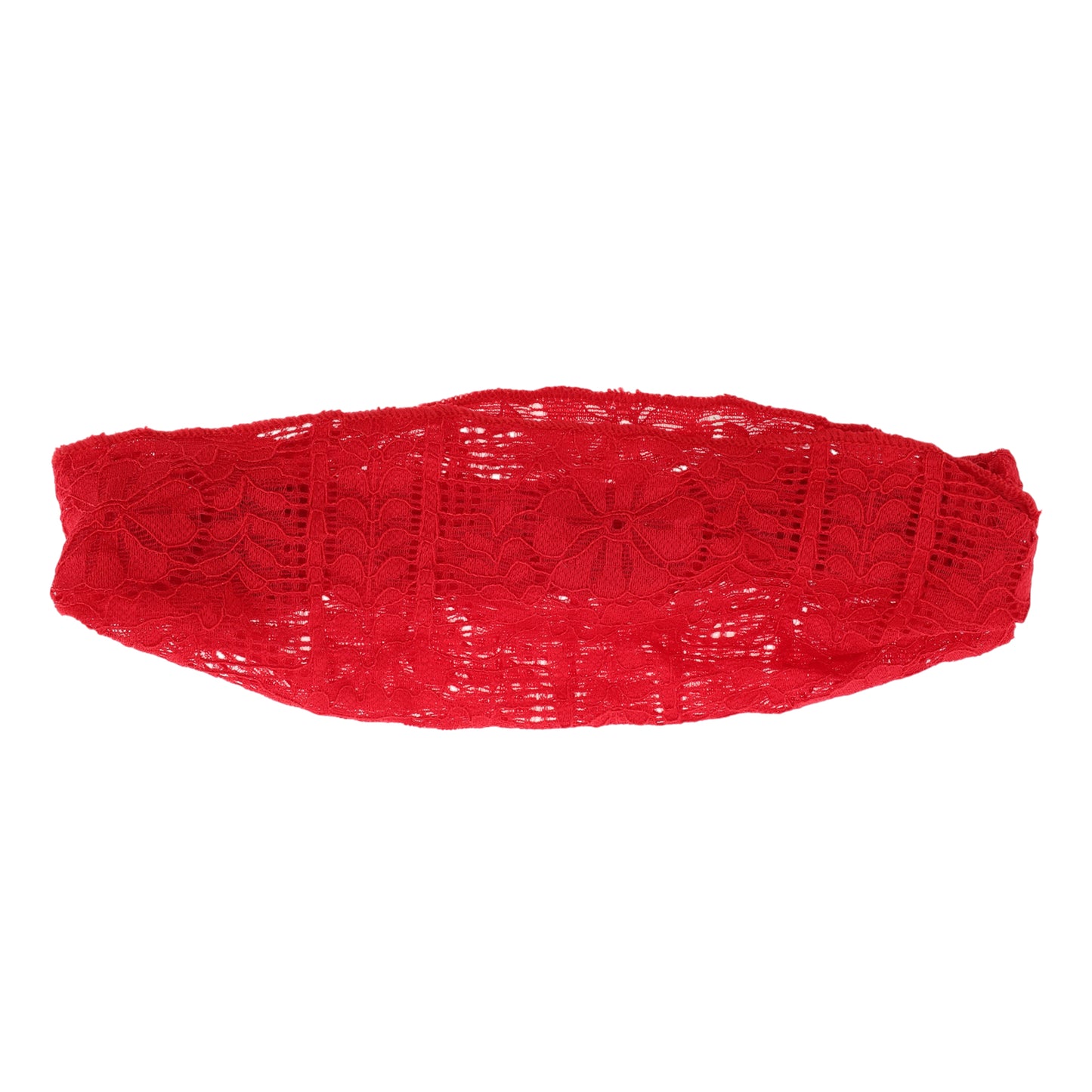 Lace Vinatage Wide Headband for Women Red 1 Pc