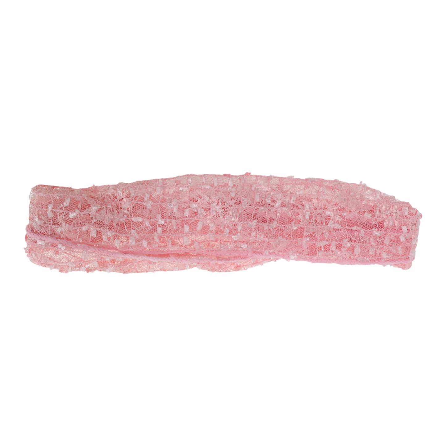 Diadema ancha de encaje para mujer, color rosa, 1 unidad