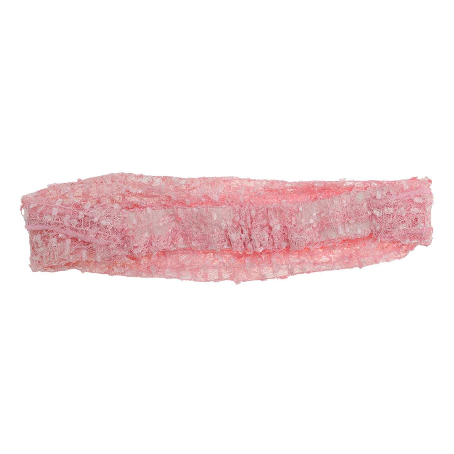 Diadema ancha de encaje para mujer, color rosa, 1 unidad