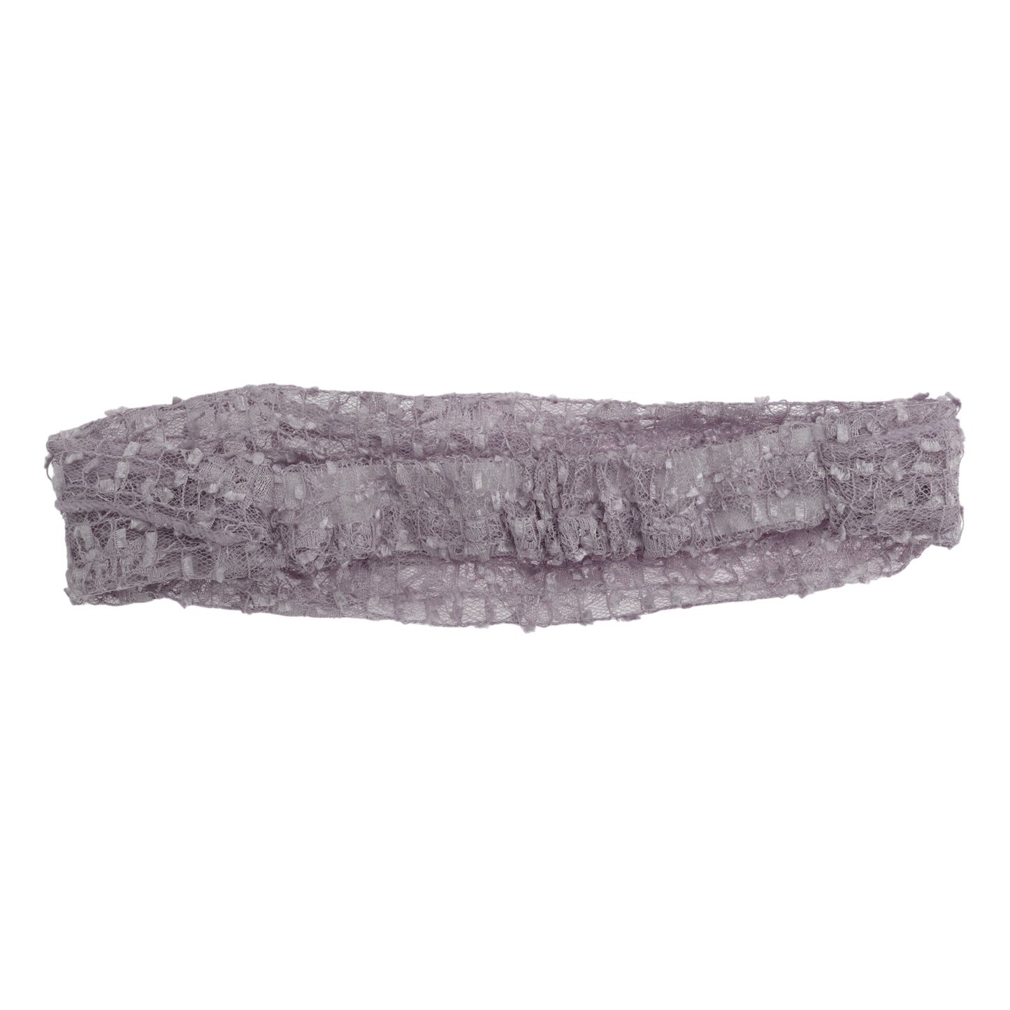 Lace Wide Webbing Headband for Women Light Gray Purple 1 Pc