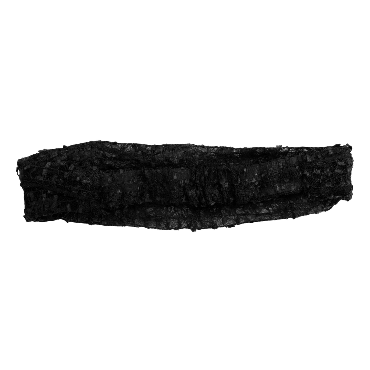Lace Wide Webbing Headband for Women Black 1 Pc