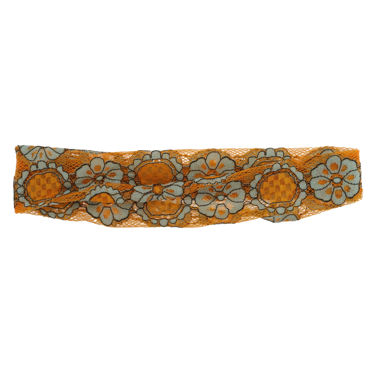 Diadema ancha de encaje ligero con diseño de girasol para mujer, color amarillo, 1 unidad