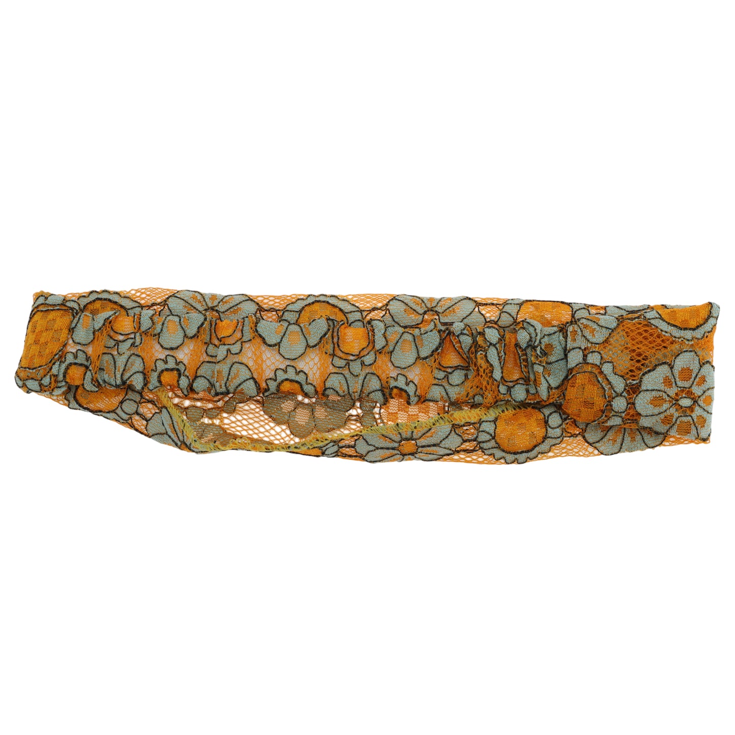 Diadema ancha de encaje ligero con diseño de girasol para mujer, color amarillo, 1 unidad