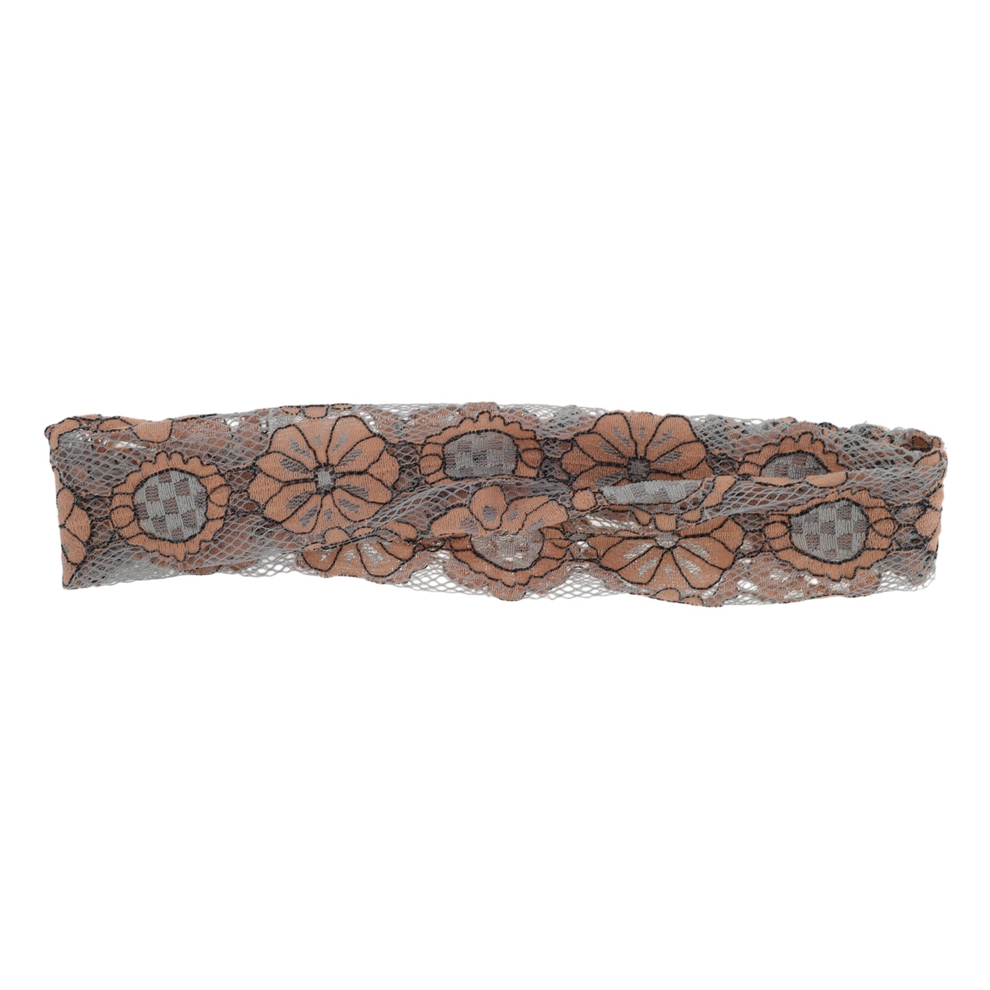 Diadema ancha de encaje ligero con diseño de girasol para mujer, color naranja y rosa, 1 unidad