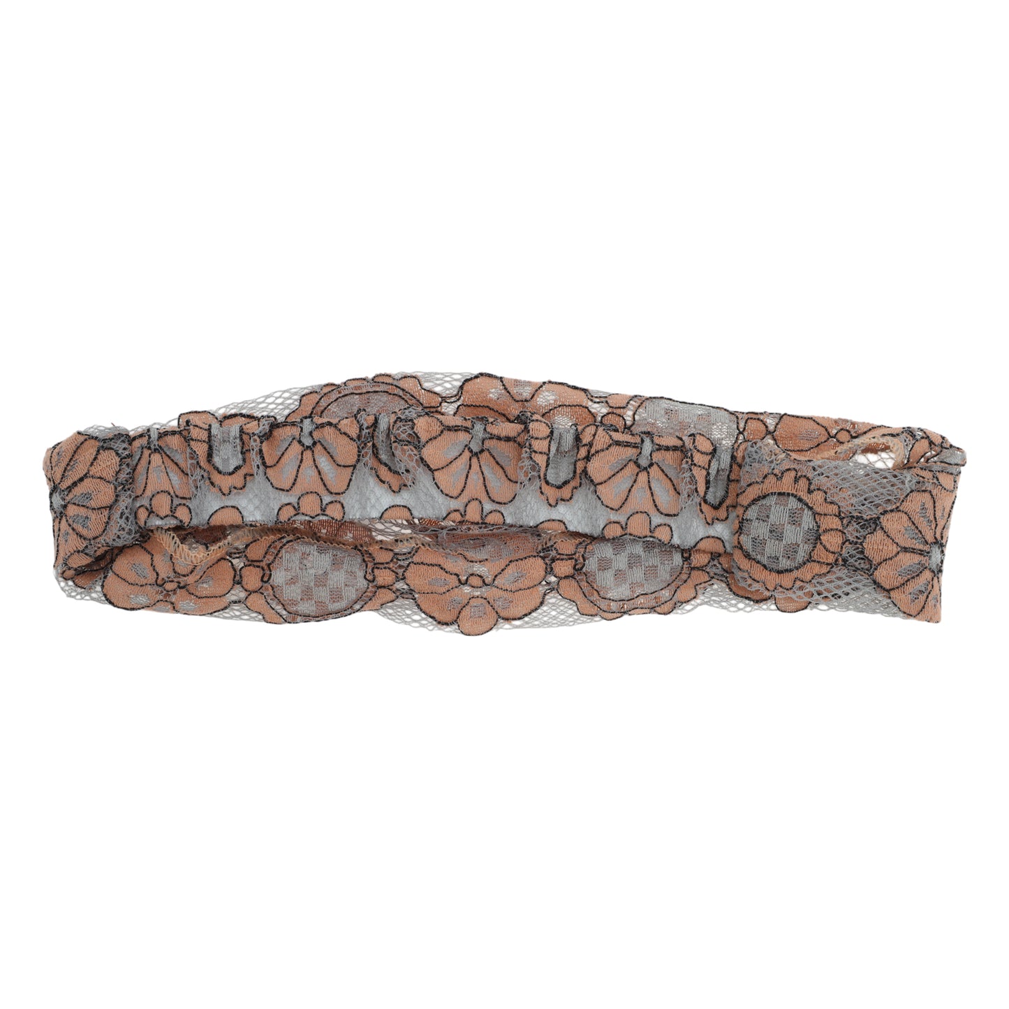 Diadema ancha de encaje ligero con diseño de girasol para mujer, color naranja y rosa, 1 unidad