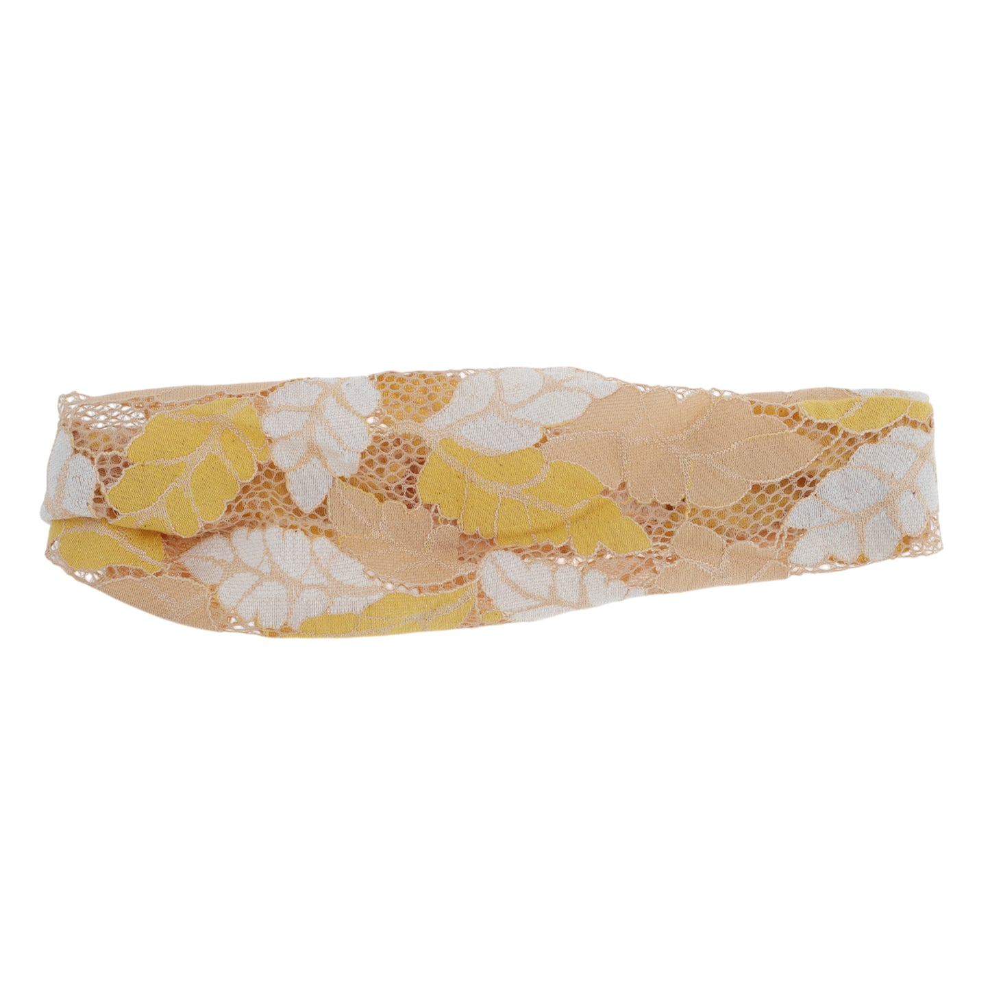 Leaf Lace Headband for Women Yellow 1 Pc