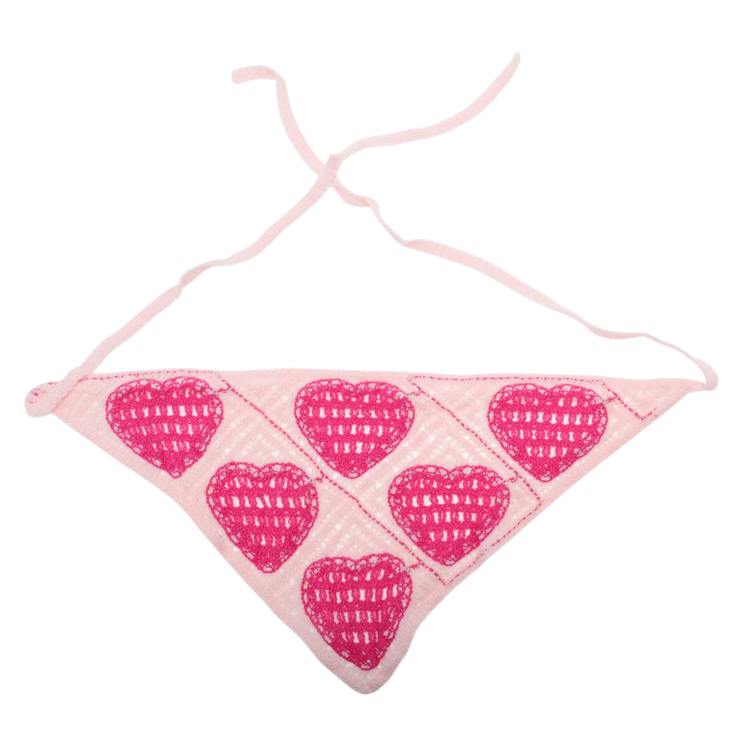 Knitted Lightweight Triangle Bandana for Women Purple Pink 2 Pcs