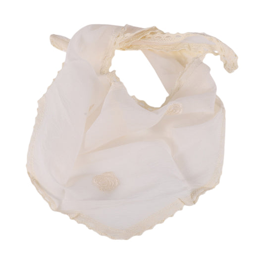Flower Country Style Triangle Bandana for Women Beige 1 Pc