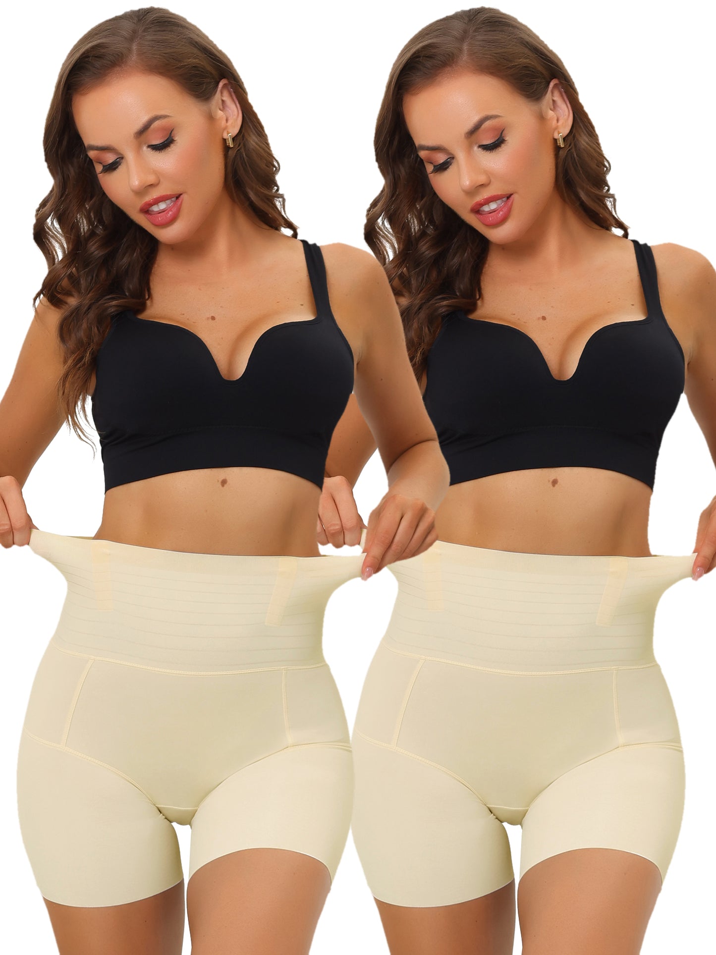 [PACK SALES] Women's 2 Pieces High Waisted Shapewear Panties