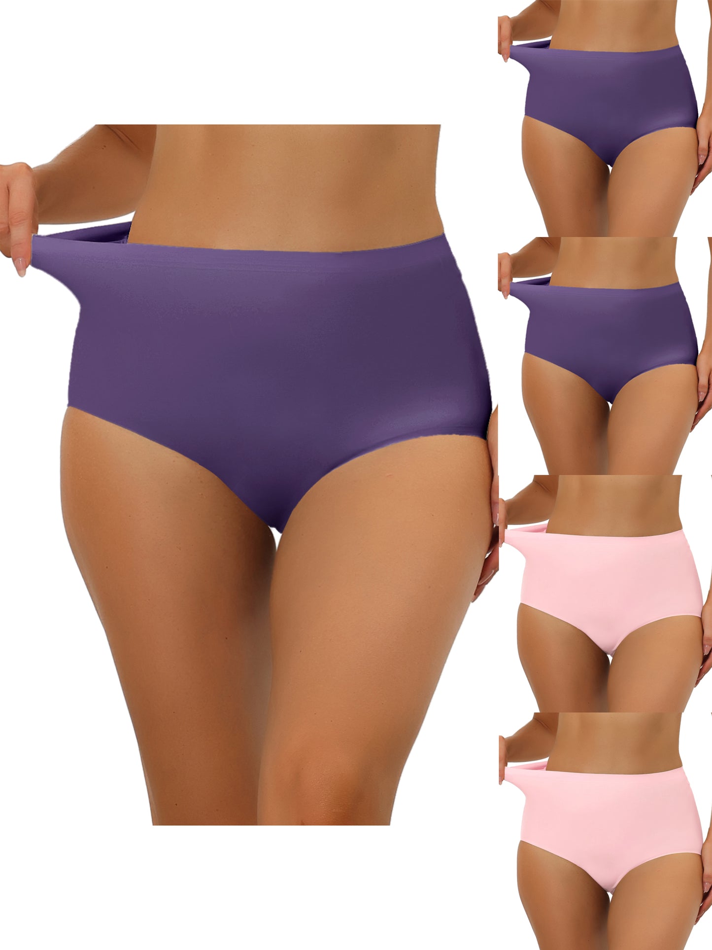[PACK SALES] Women's 5 Pieces High-Waisted Unlined Brief No Show