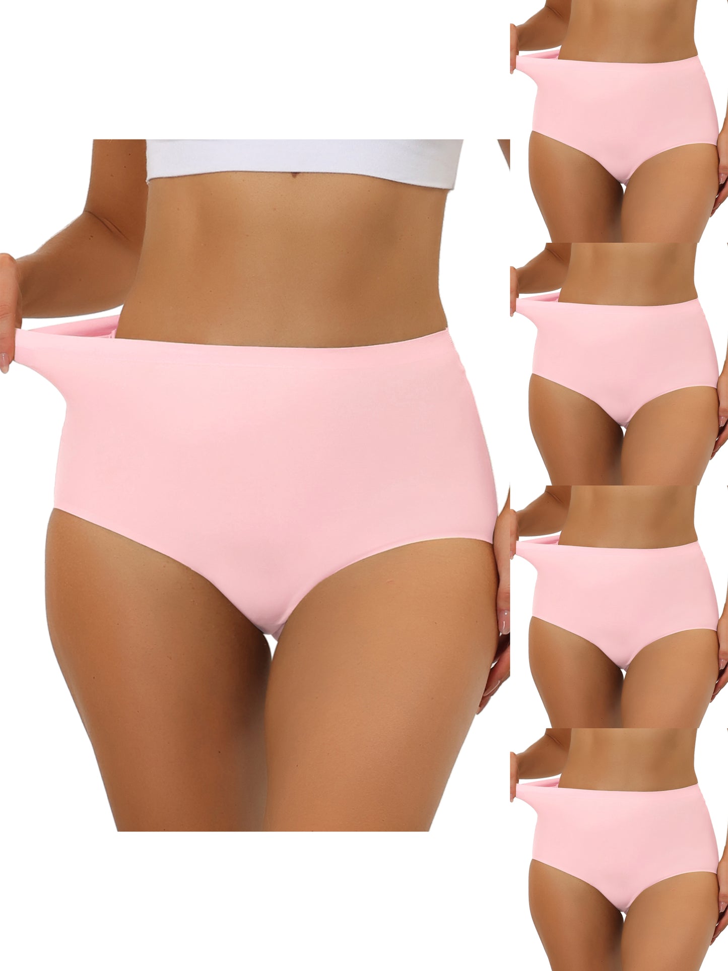 [PACK SALES] Women's 5 Pieces High-Waisted Unlined Brief No Show