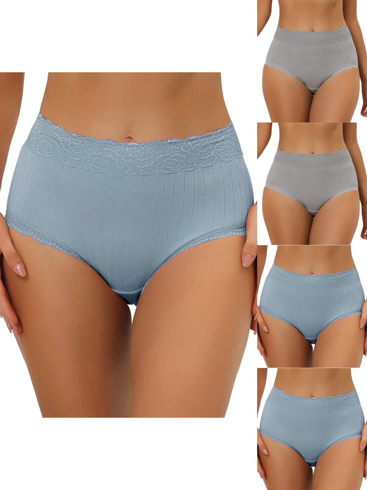 [PACK SALES] Women's 5 Pieces High Waist Underwear Briefs