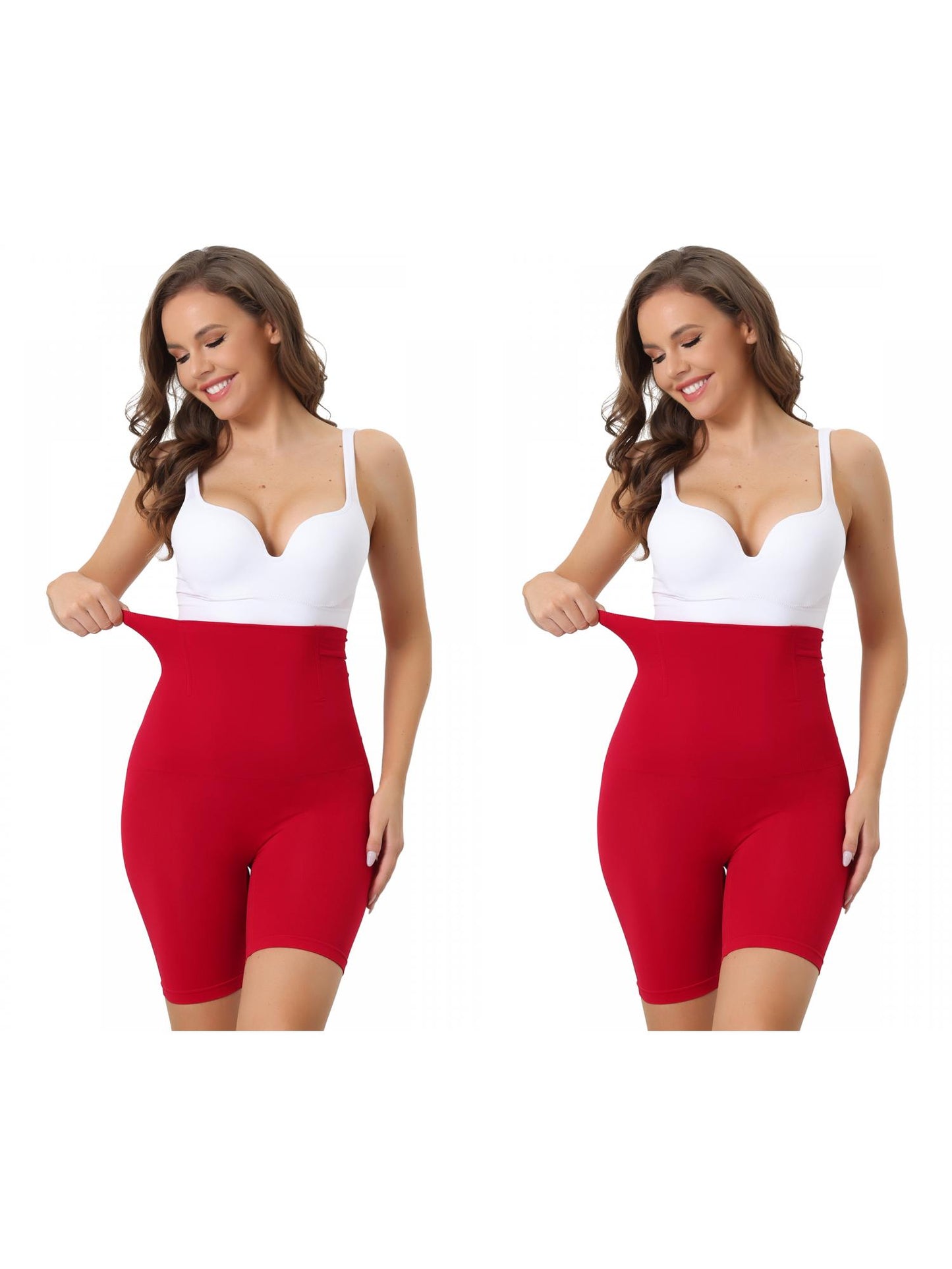 [PACK SALES] Women's 2 Pieces Knickers High Waisted Shapewear Shorts Slimming Pants