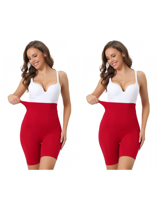 [PACK SALES] Women's 2 Pieces Knickers High Waisted Shapewear Shorts Slimming Pants