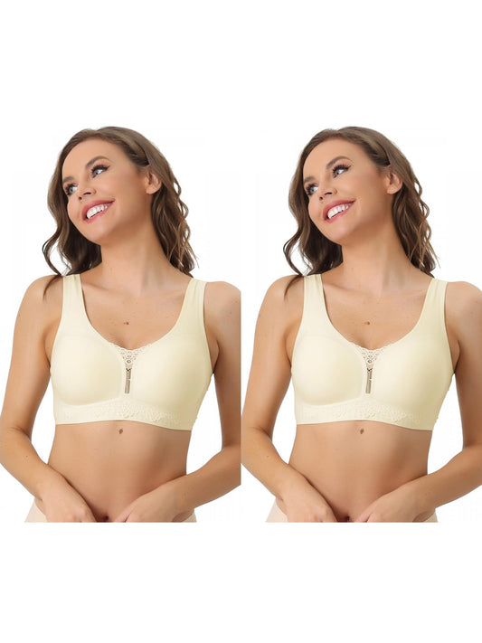 [PACK SALES] Women's 2 Pieces Wirefree Sports Bra Workout Exercise Bralettes