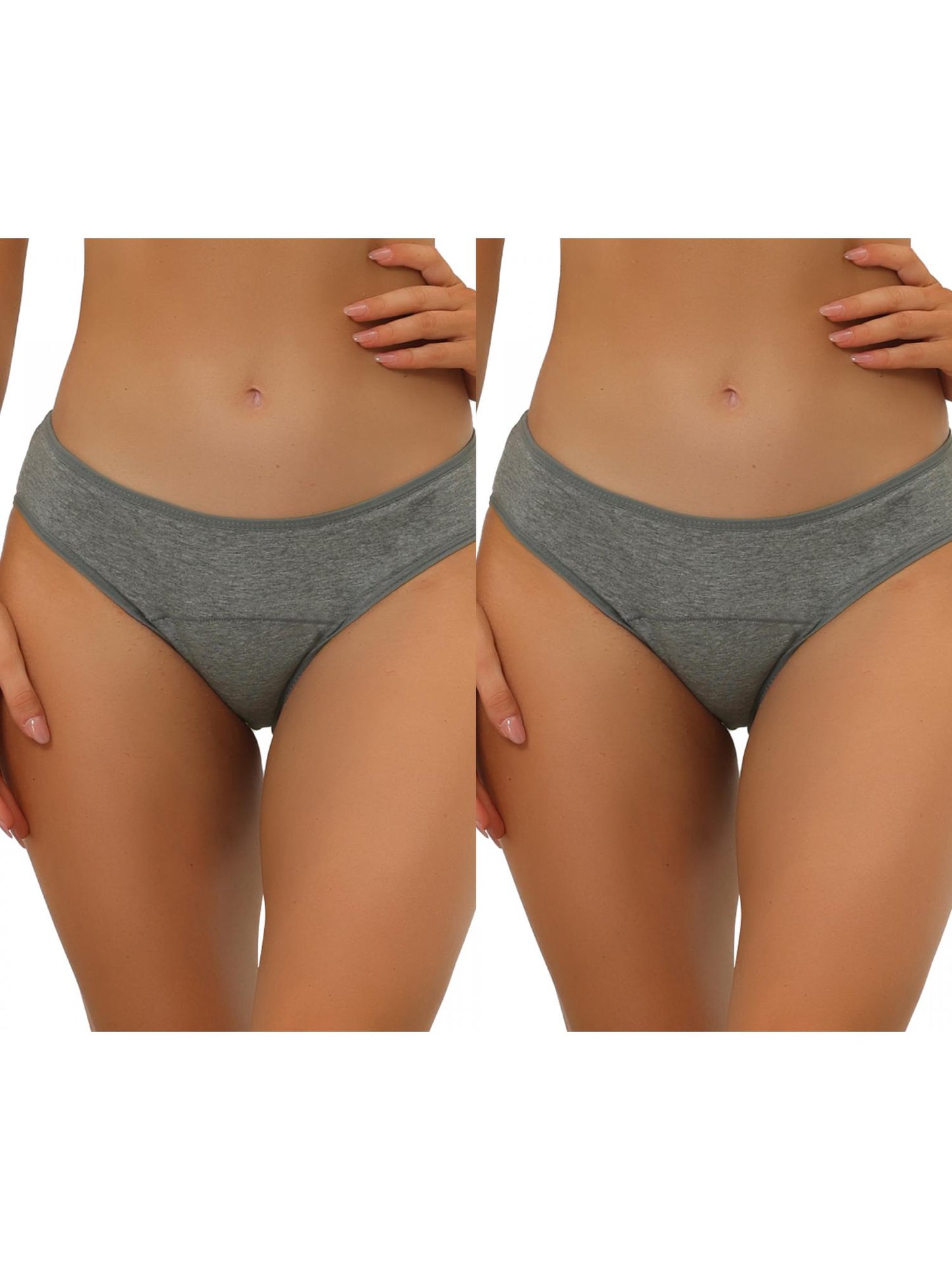 [PACK SALES] Women's 2 Pieces Underwear Mid-Rised Hipster Panties