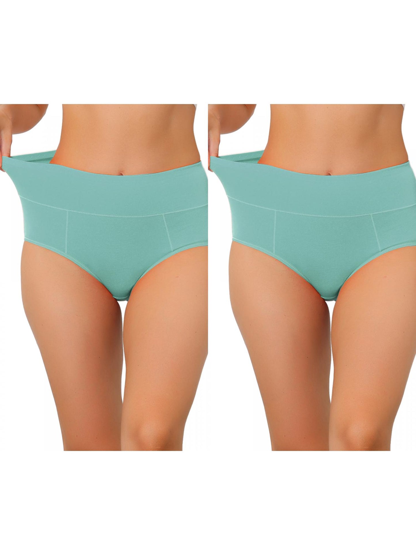[PACK SALES] Women's 2 Pieces High Waist Underwear Briefs