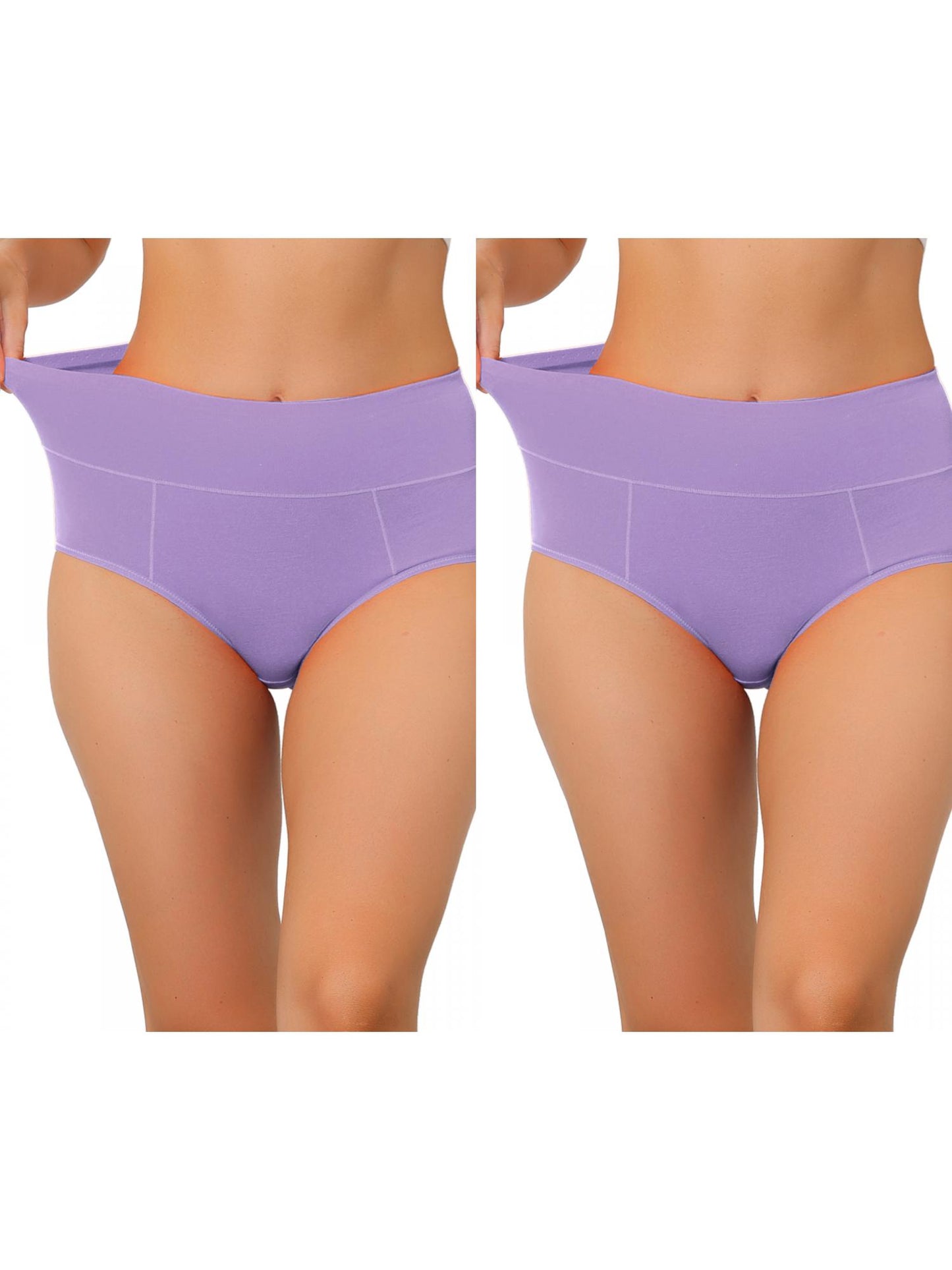 [PACK SALES] Women's 2 Pieces High Waist Underwear Briefs