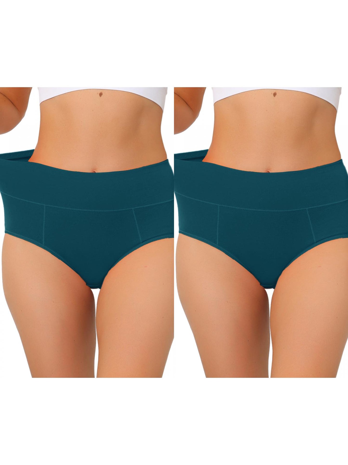 [PACK SALES] Women's 2 Pieces High Waist Underwear Briefs