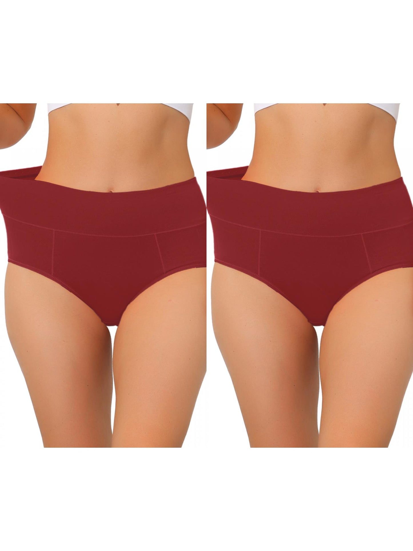 [PACK SALES] Women's 2 Pieces High Waist Underwear Briefs