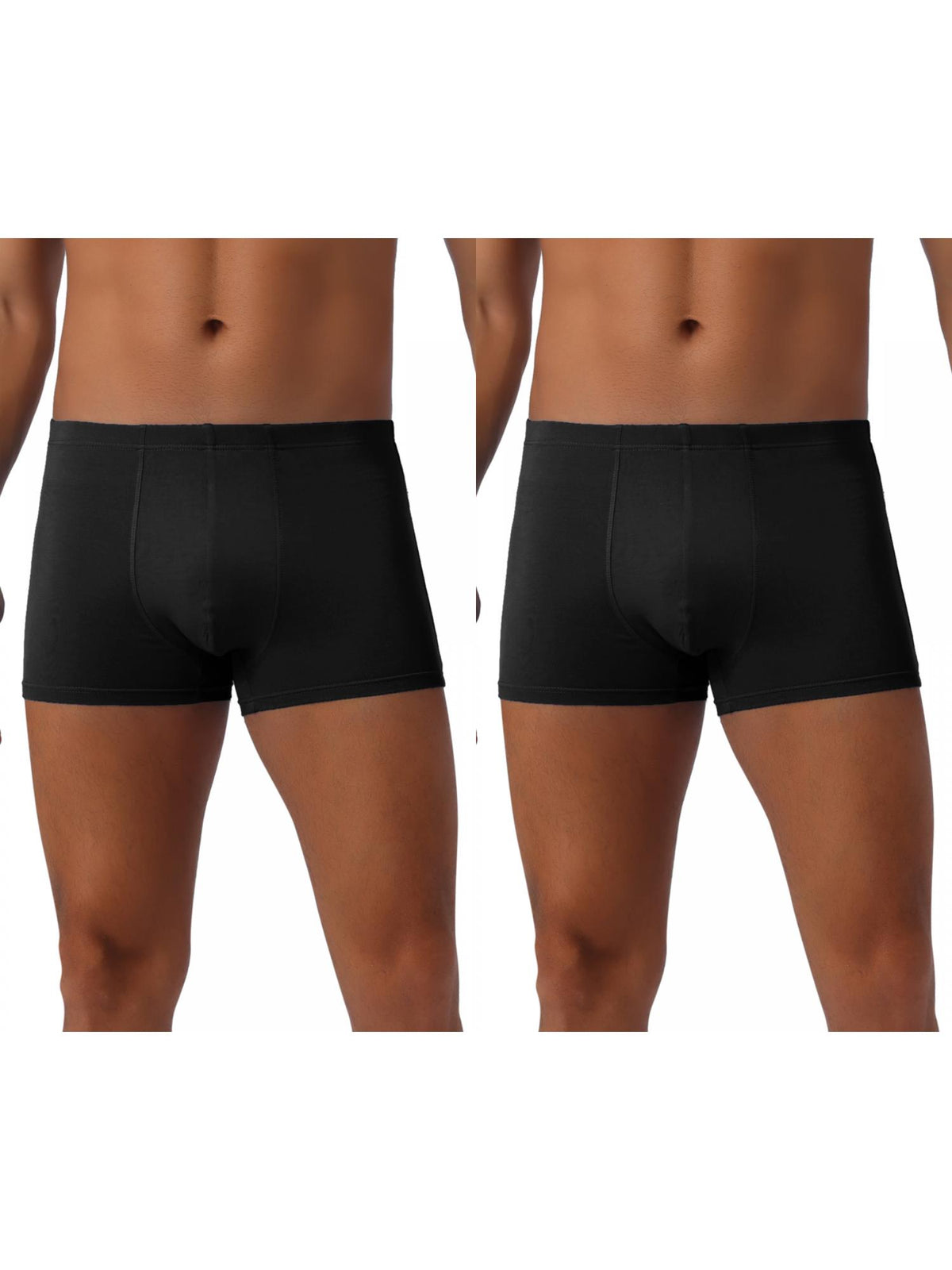 [PACK SALES] Men's 2 Pieces Underwear Regular Fit Solid Color Basic Boxer Briefs