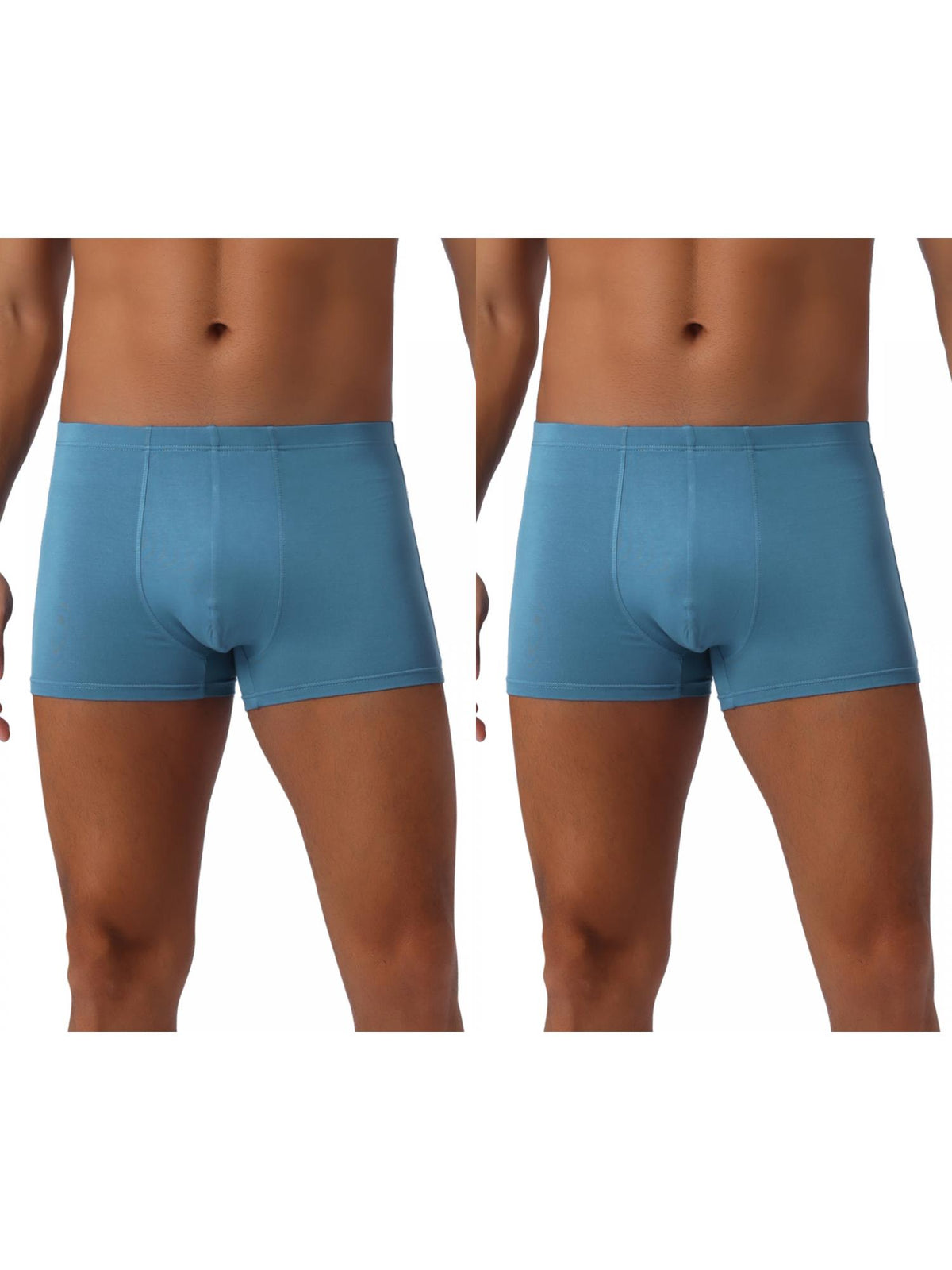 [PACK SALES] Men's 2 Pieces Underwear Regular Fit Solid Color Basic Boxer Briefs